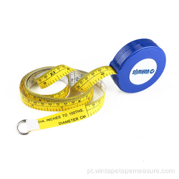 Brinde promocional com fita métrica de diâmetro impresso personalizado para circunferência de tubo ou árvore